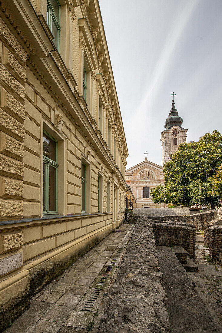  St. Francis Church in the historic city center of the City of Five Churches, Pécs, Hungary 