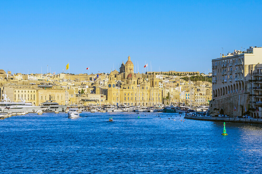  View of the Birgu Waterfront Valetta, Malta 