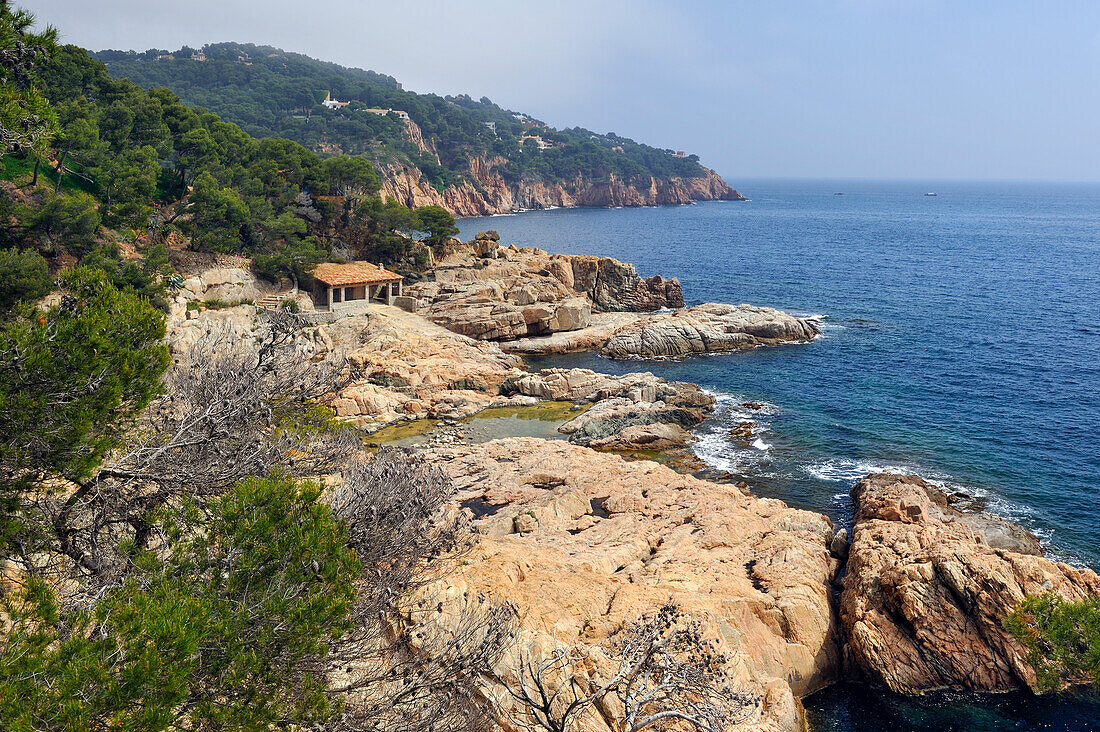 creek in the Tamariu's bay.Palafrugell.Costa Brava,Catalonia,Spain,Europe