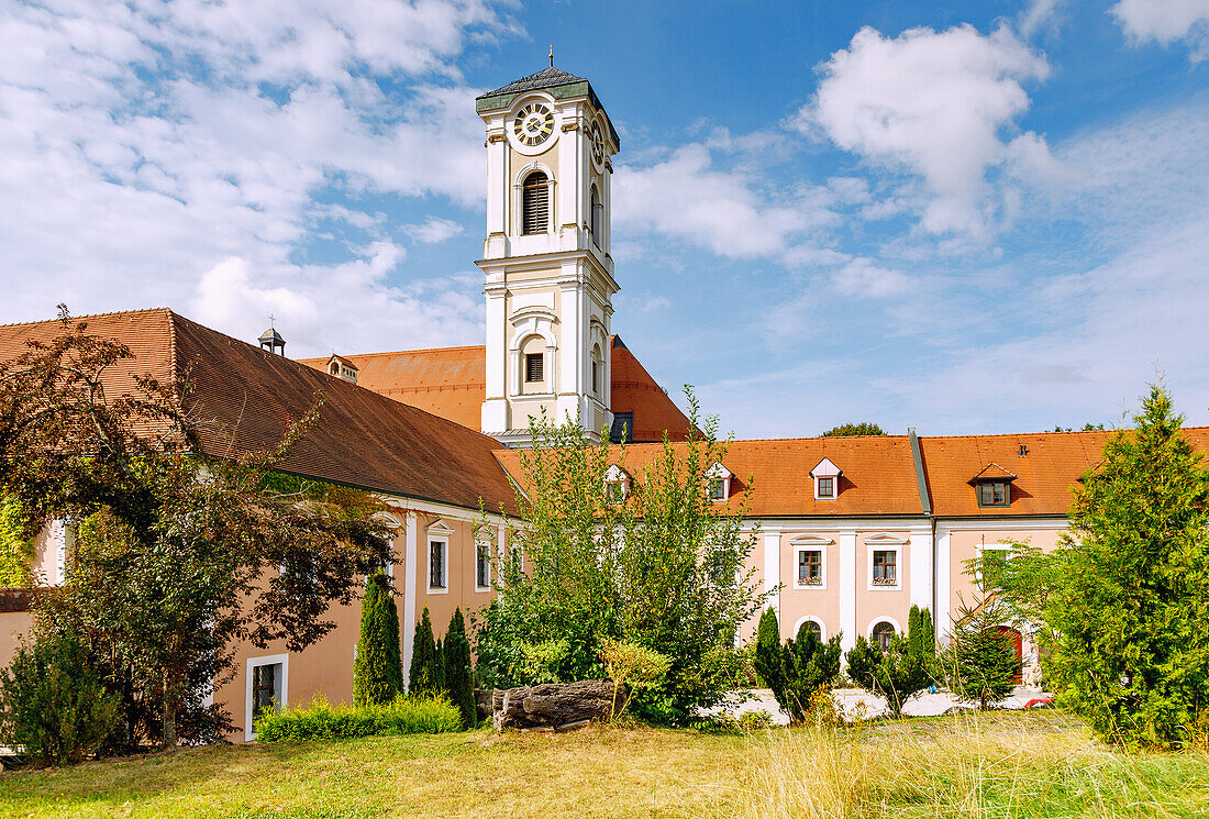  Asbach Monastery and St. Mathhäus Parish Church in Asbach in Lower Bavaria in Germany 