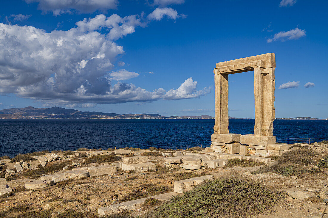 Der Tempel des Apollon, Portara in Naxos, Griechenland