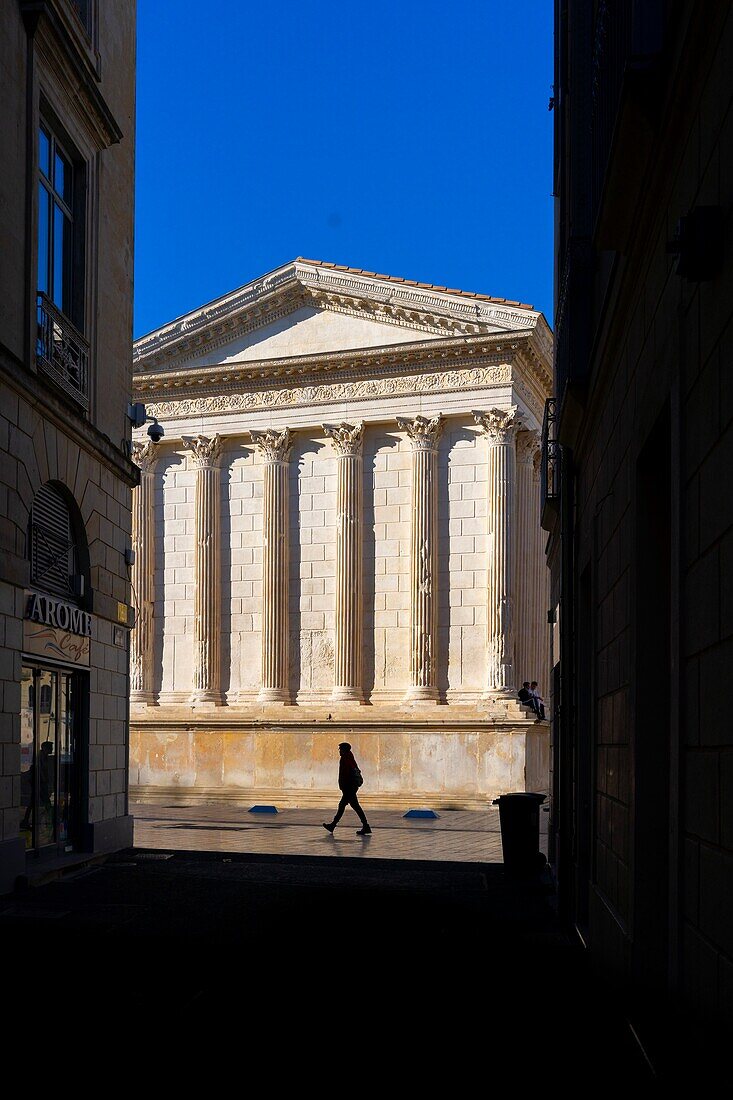  das Maison Carrée, Nîmes, Okzitanien, Frankreich 