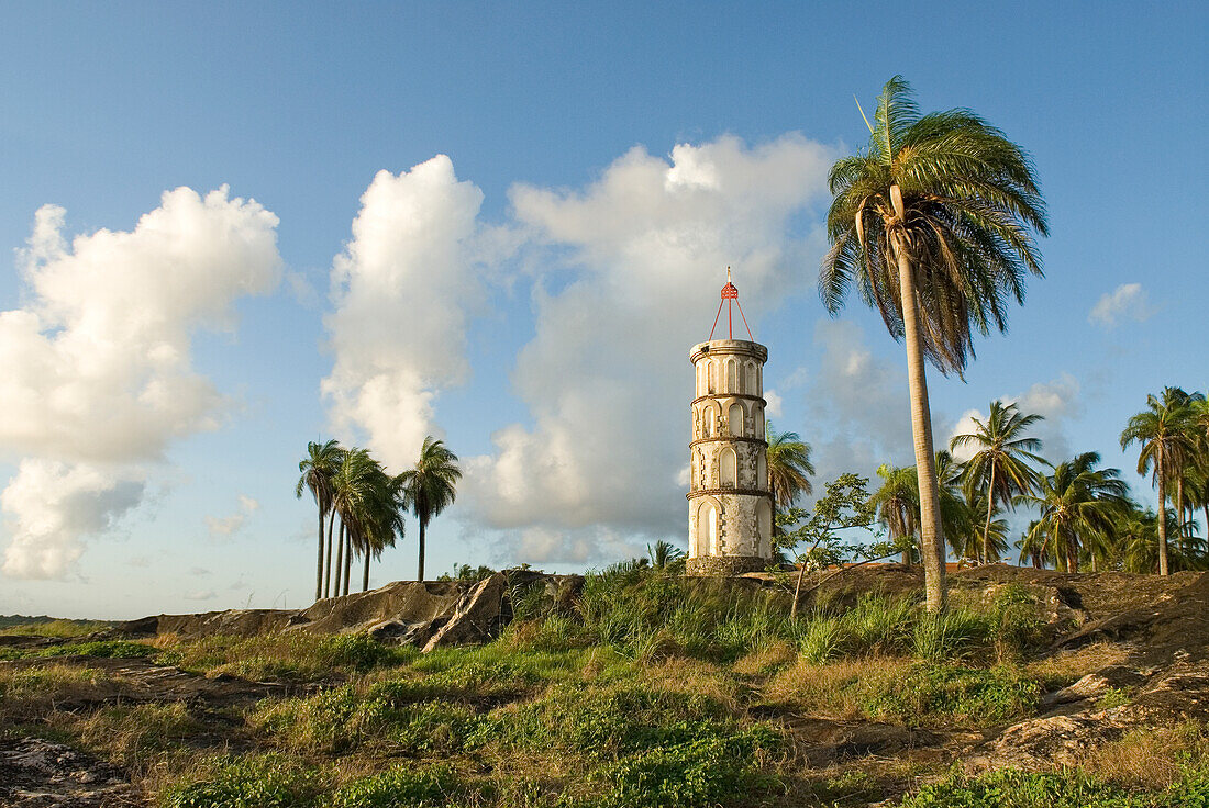 Dreyfus-Turm, Überreste der Strafkolonie, Pointe des Roches (Felsenspitze), Kourou, Französisch-Guayana, Überseedepartement Frankreichs