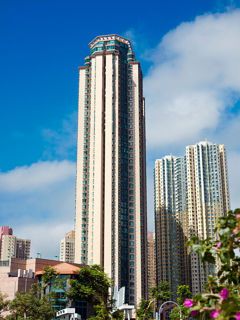  Neues Wohnhochhaus des Wohnkomplexes Galaxia. Diamond Hill, Kowloon, Hongkong, China. 