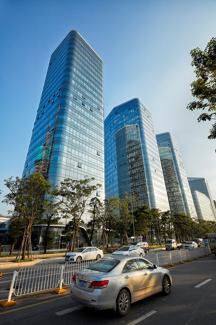 Modern high-rise buildings in Shenzhen city, Guangdong Province, China.