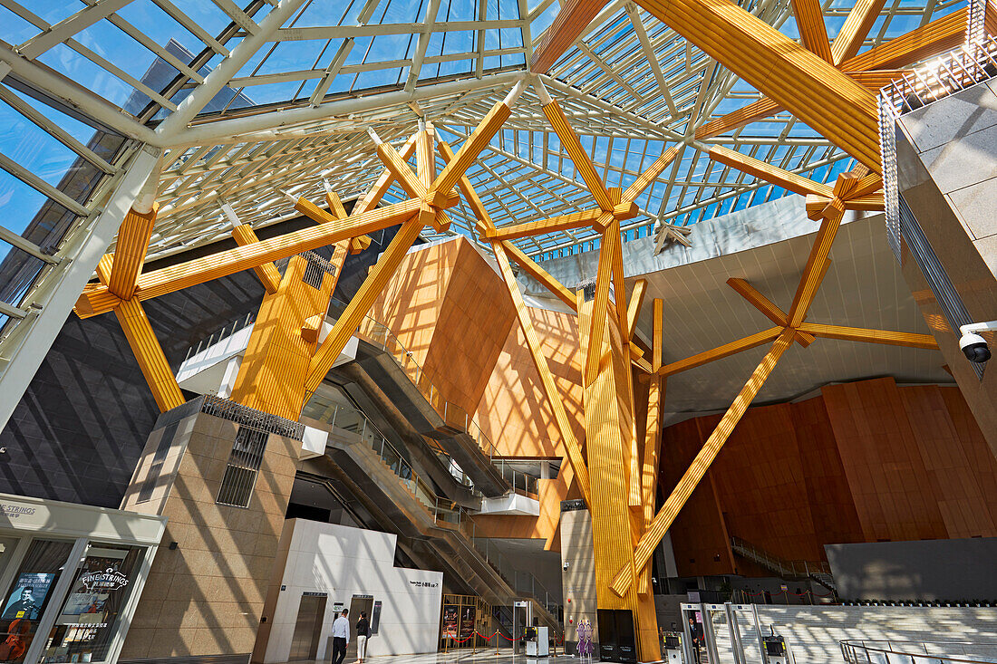 Interior view of the Shenzhen Concert Hall at Shenzhen Cultural Center. Shenzhen, Guangdong Province, China.