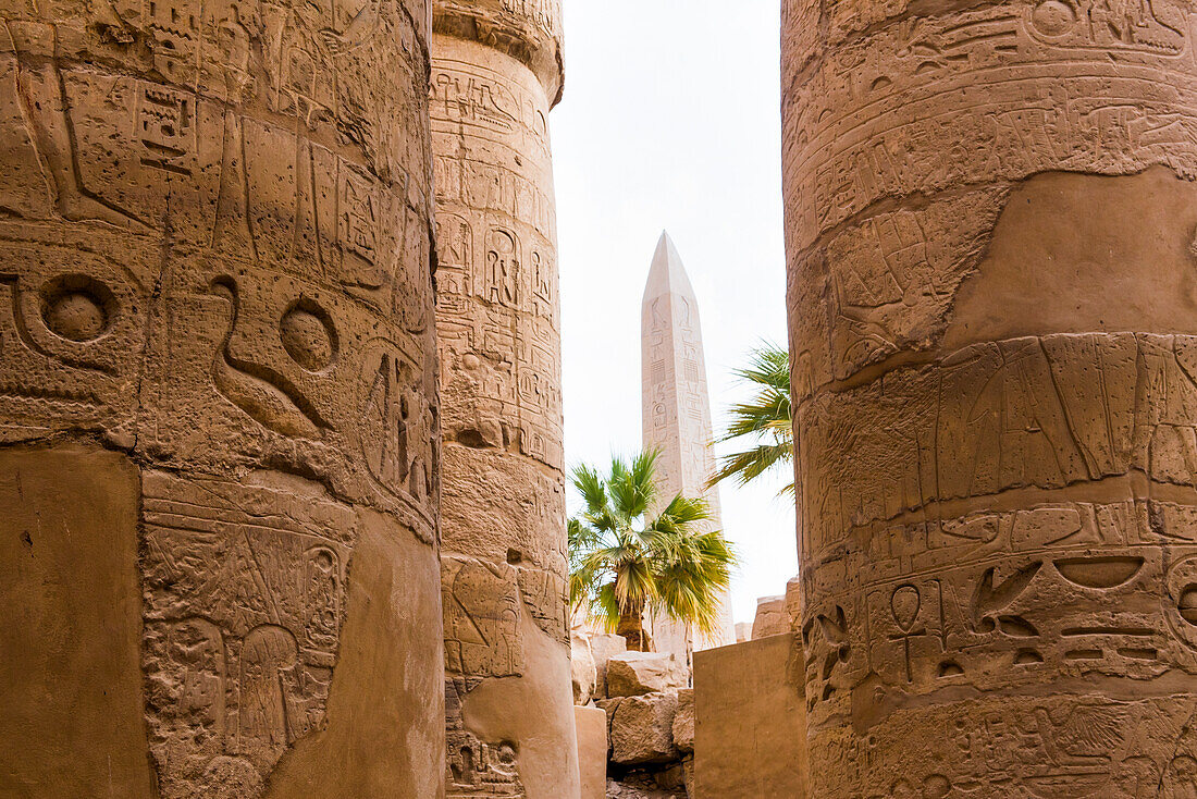 Great Hypostyle Hall in the Precinct of Amon-Re,  Karnak Temple Complex, Luxor, Egypt, Northeast Africa