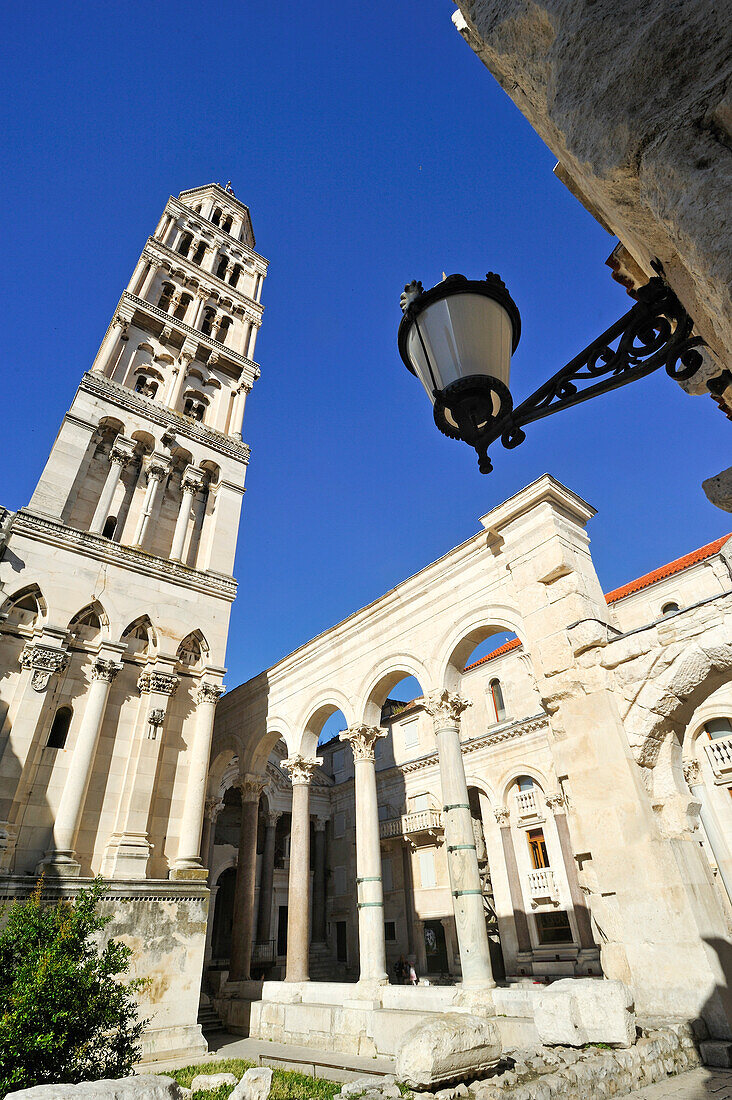 Peristyle of Diocletian's Palace, Split, Croatia, Southeast Europe