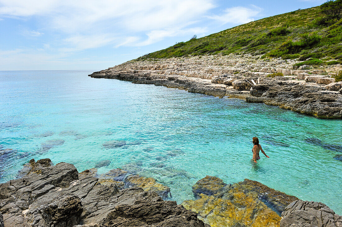 Perna inlet, Palmizana, St Clement island, Hell's Islands (Pakleni), Hvar city, Hvar island, Croatia, Southeast Europe