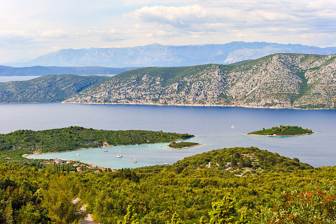 bay of Kneze (Kneza) on the north coast of Korcula island, Croatia, Southeast Europe