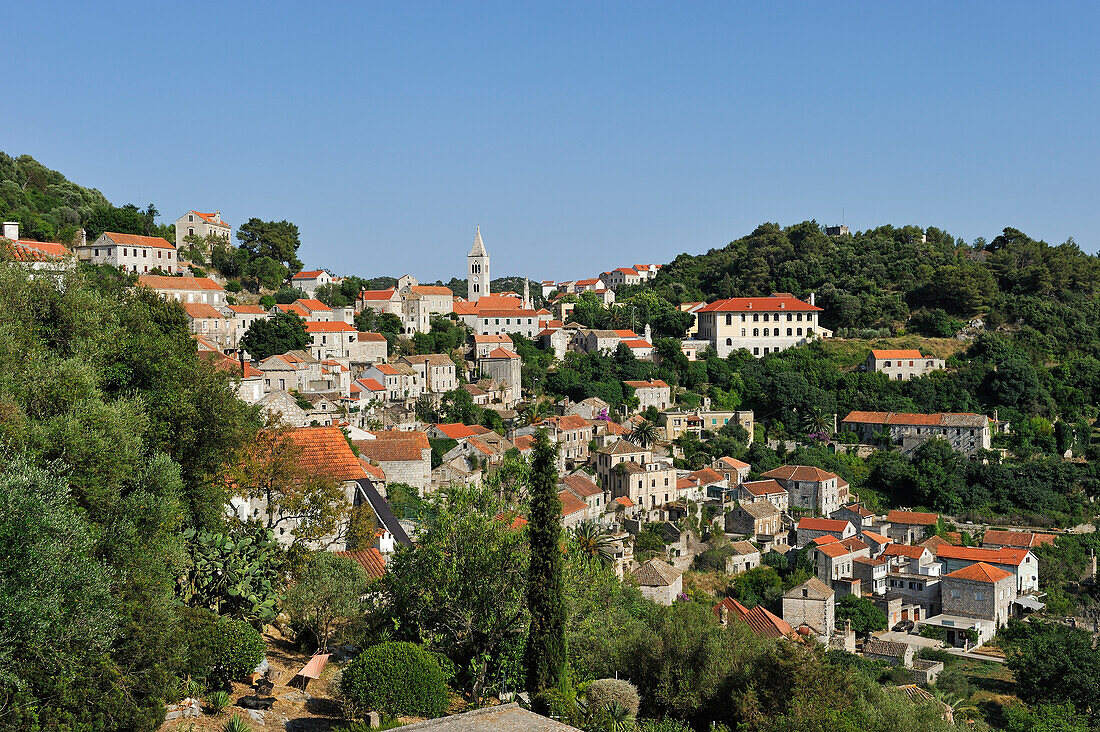 Stadt Lastovo, Insel Lastovo, bei Dubrovnik, Kroatien, Dalmatien, Südosteuropa