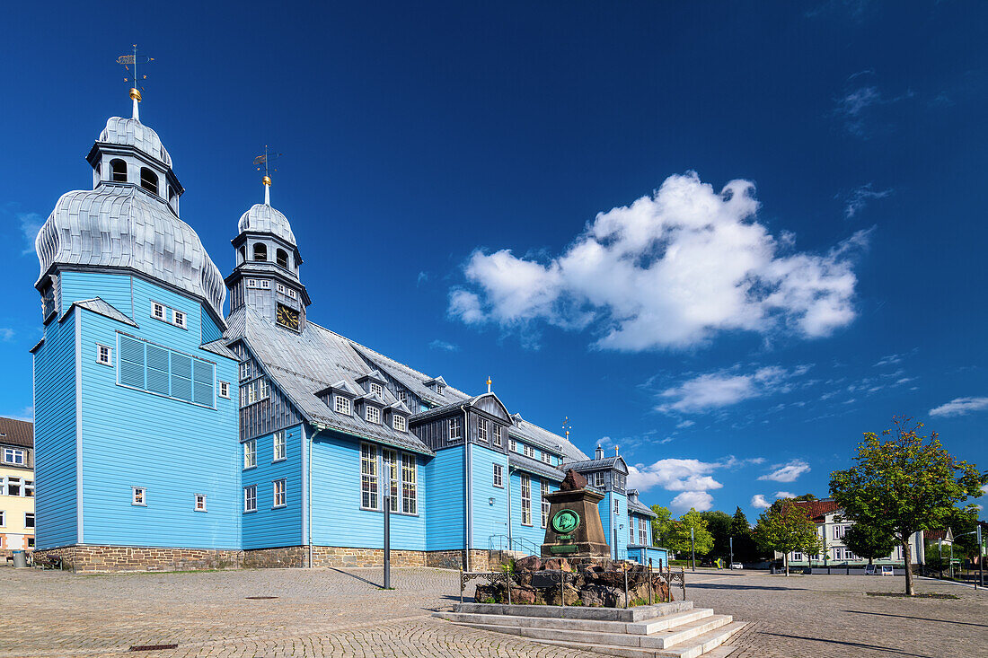 Marktkirche, Clausthal-Zellerfeld, Holzkirche, Kirche, Harz, Niedersachsen, Deutschland, Europa