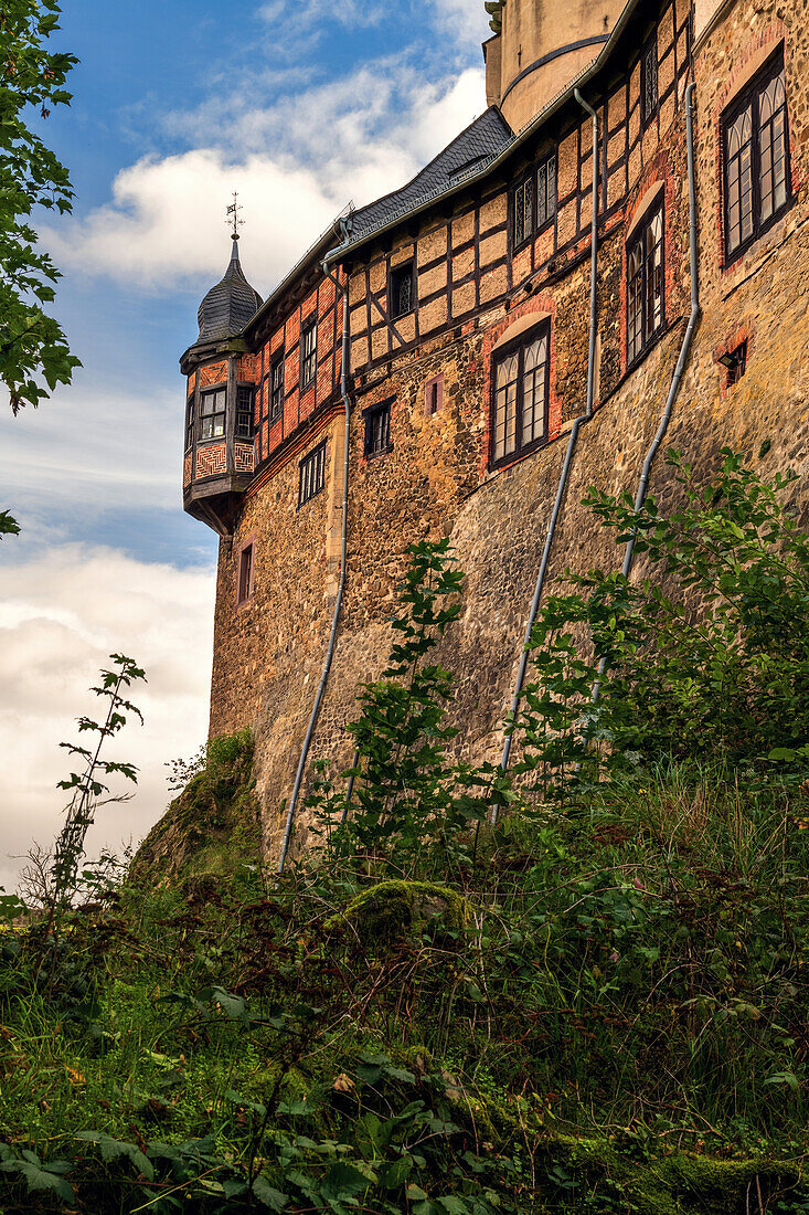  Selketal, castle, Falkenstein, Middle Ages, Harz, Saxony-Anhalt, Germany, Europe 