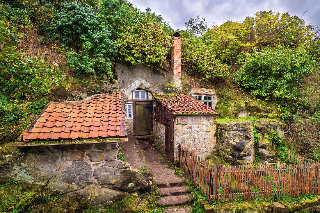  Cave dwelling, Halberstadt, Halberstadt, Harz, Saxony-Anhalt, Germany, Europe 