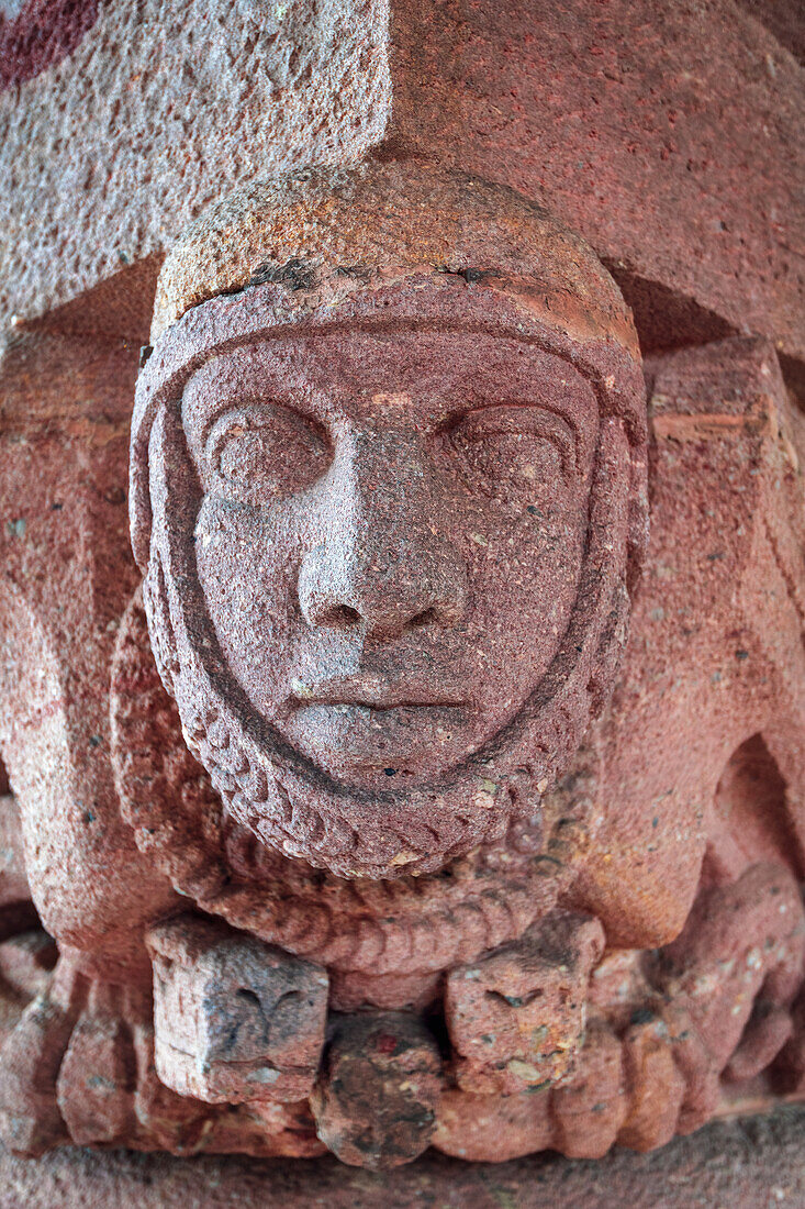 Barbarossa, Gesicht, Skulptur, Kyffhäuser, Denkmal, Kyffhäuserland, Harz, Thüringen, Deutschland, Europa