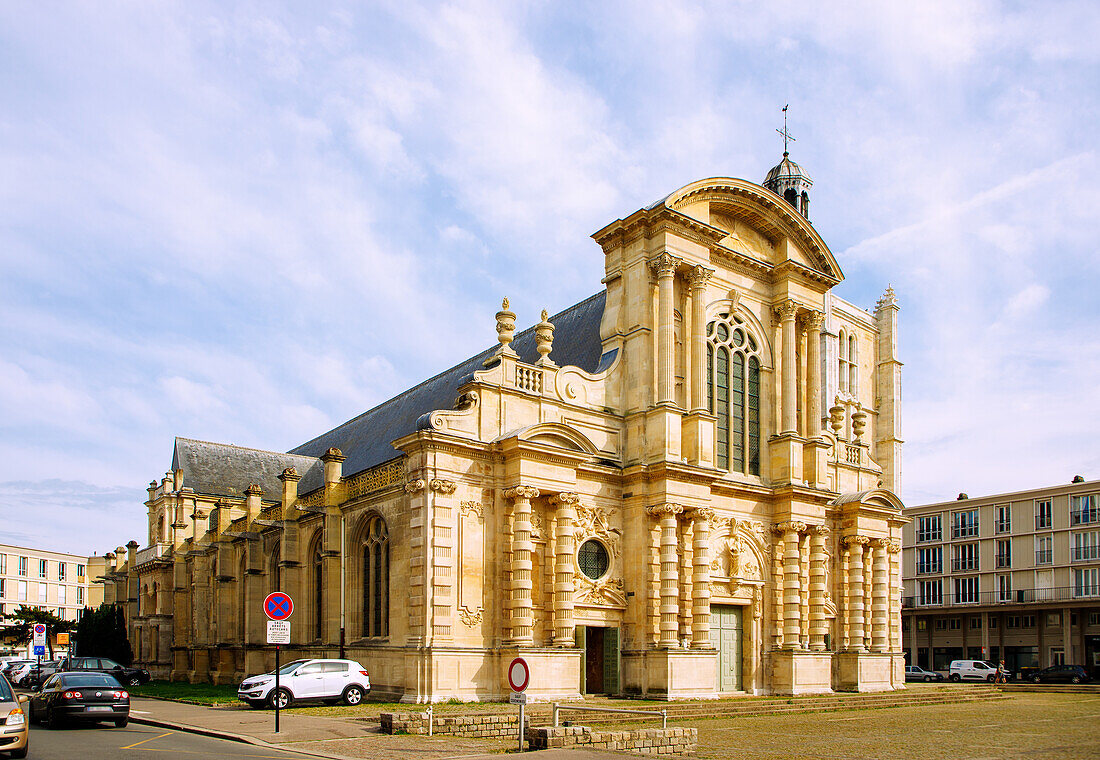   Cathedrale Notre-Dame in Le Havre on the Alabaster Coast (Côte d&#39;Albatre, Cote d&#39;Albatre) in the Seine-Maritime department in the Normandy region of France 