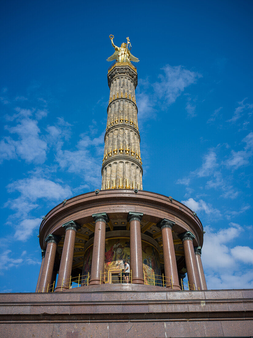 Siegessäule, Großer Stern, Straße des 17. Juni, Westberlin, Tiergarten, Berlin, Deutschland, Europa