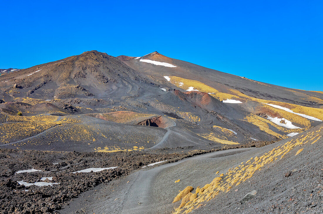 Volcanic landscape, Valle del Bove, Etna, Sicily, Italy