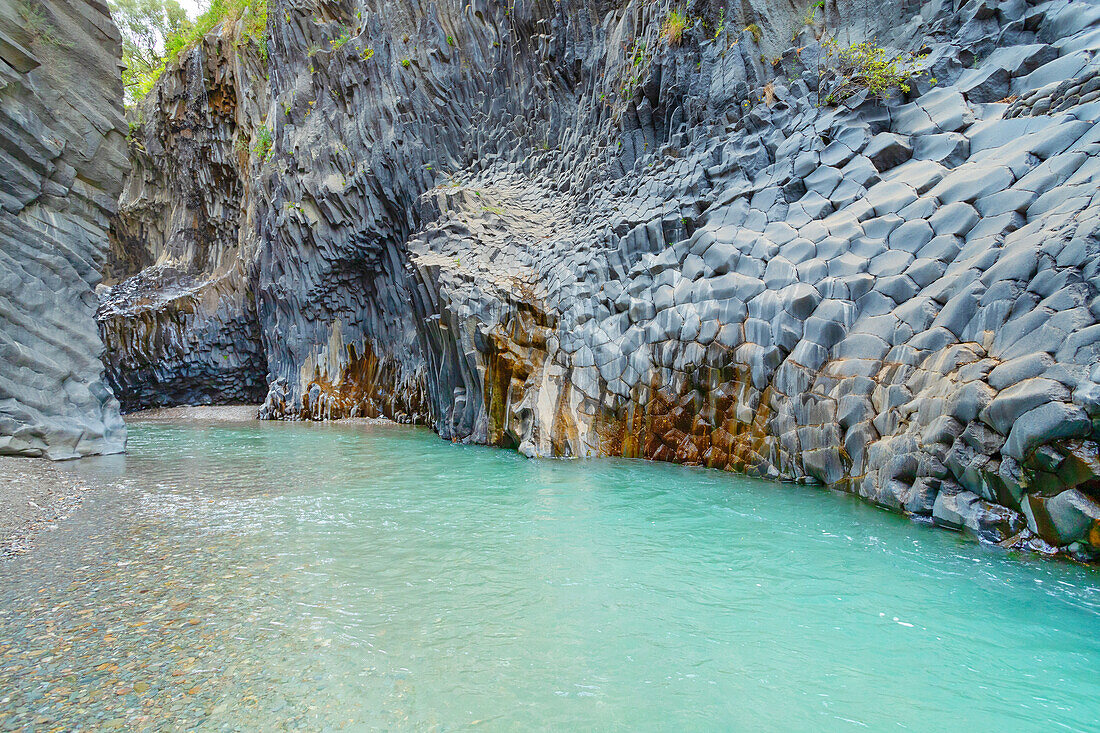 Alcantara gorge, Castiglione di Sicilia, Sicily, Italy