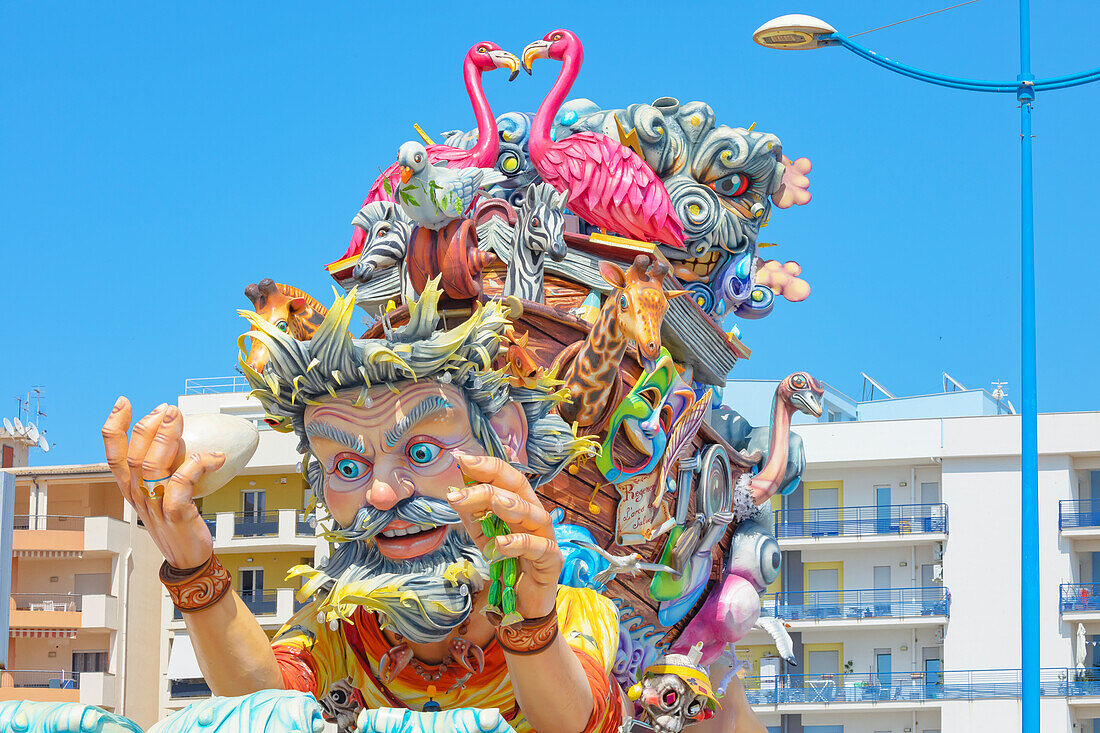 Carnival floats, Sciacca, Agrigento district, Sicily, Italy