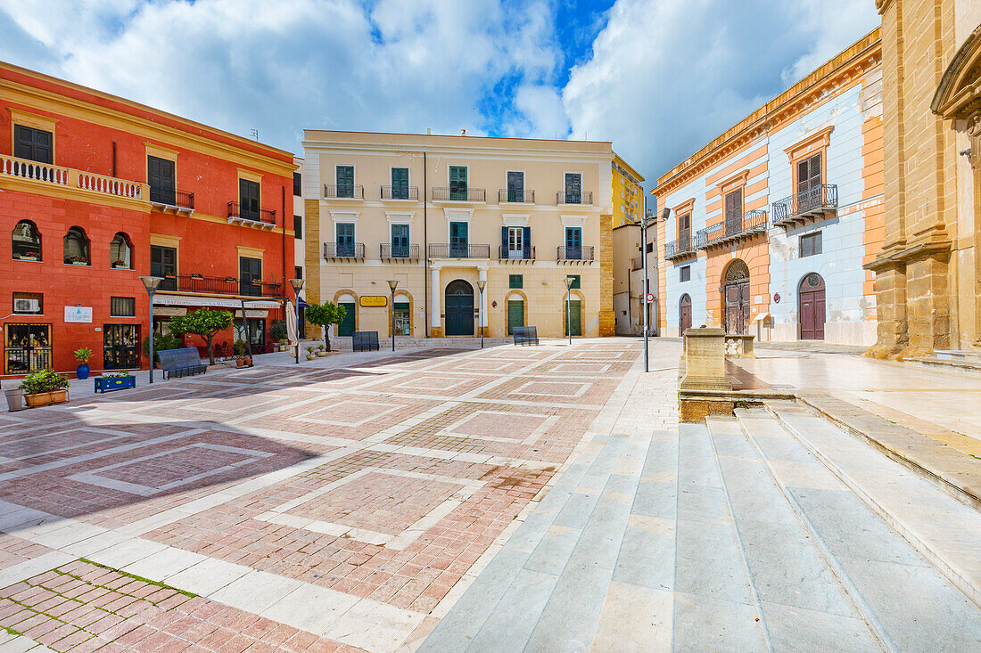 Piazza Duomo, Sciacca, Agrigento district, Sicily, Italy