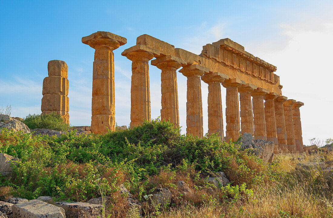 Temple of Apollo or Temple C, Selinunte Archaeological Park, Selinunte, Trapani district, Sicily, Italy