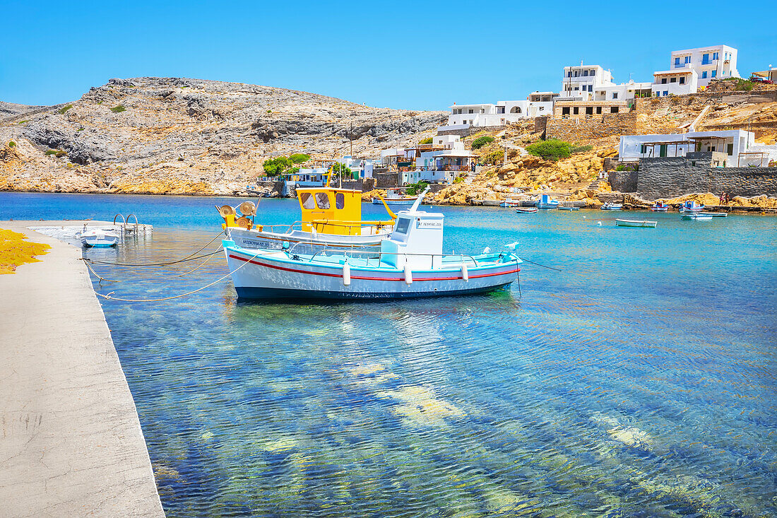 Fishing boats, Heronissos, Sifnos Island, Cyclades Islands, Greece