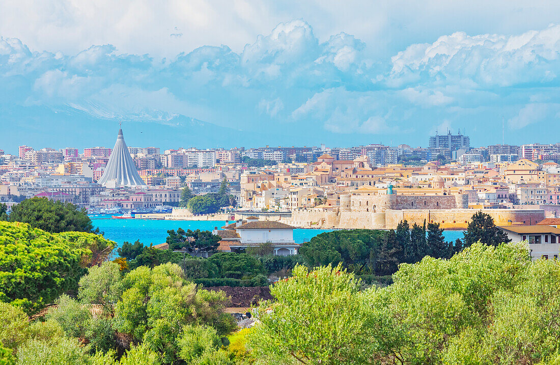  Skyline von Syrakus, Syrakus, Sizilien, Italien 