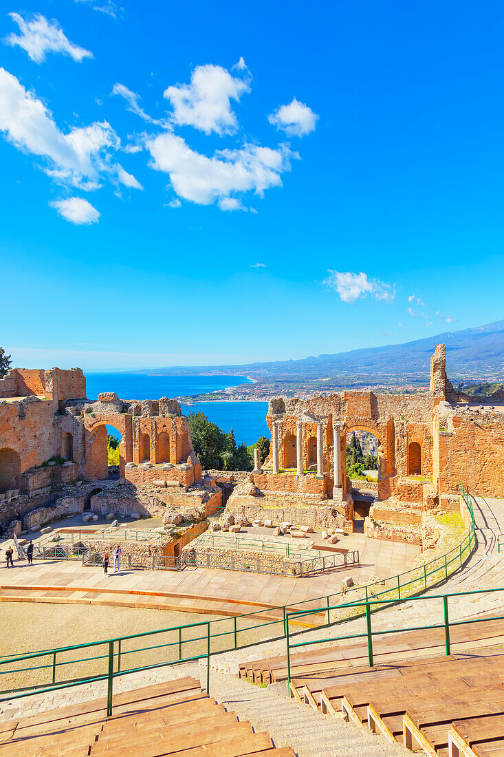 Griechisches Theater, Taormina, Sizilien, Italien