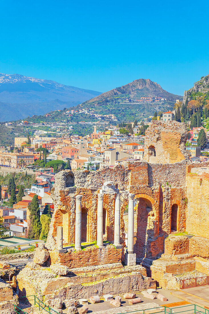 The Greek theatre, Taormina, Sicily, Italy