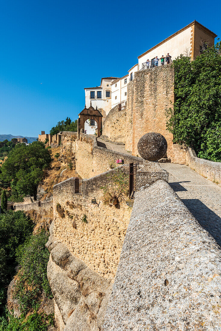  Old city gate in Ronda, Andalusia, Spain 