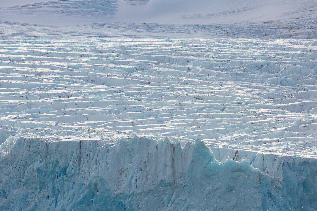  Ice formation on the Smeerenburgbreen glacier, Bjornfjord, Spitsbergen, Norway 