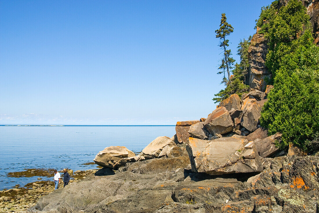 Bucht Pointe aux Epinettes, Bic-Nationalpark, Provinz Quebec, Kanada, Nordamerika