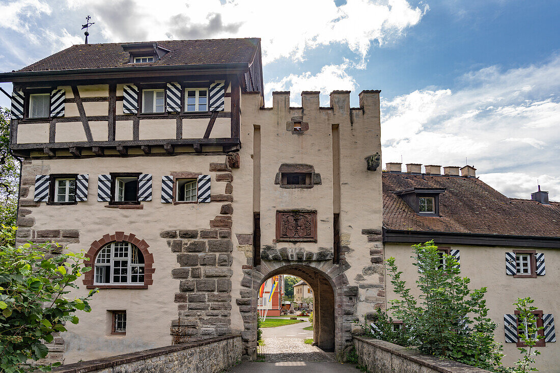 Portal Schloss Beuggen, Rheinfelden, Baden-Württemberg, Deutschland