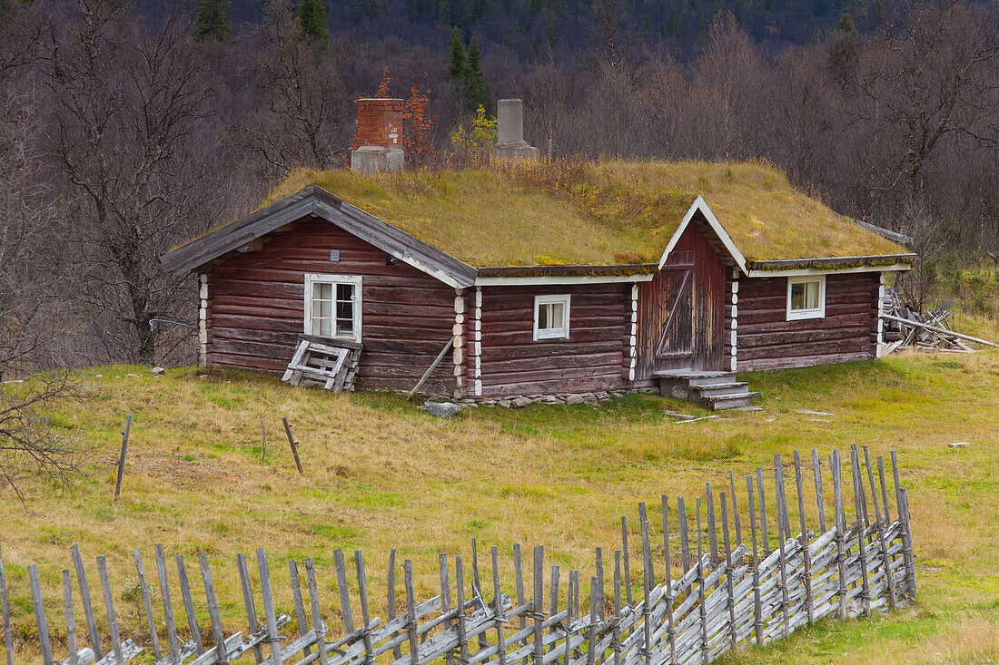  Traditional wooden hut, Jaemtland, Sweden 