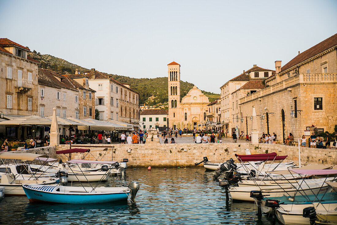  Old Town of Hvar on the island of Hvar in Croatia 