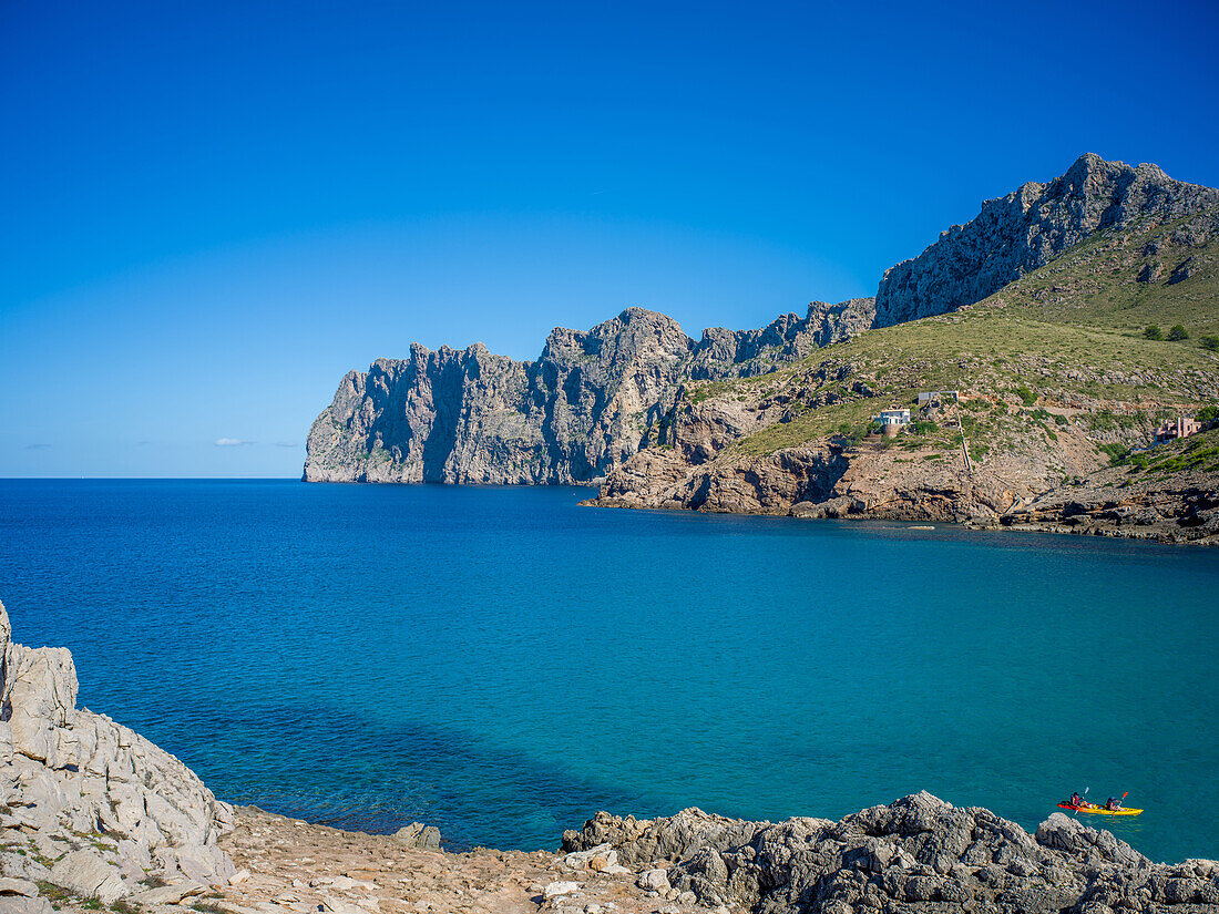  Cala Molins Bay near Cala Sant Vicenç, Mallorca, Balearic Islands, Mediterranean Sea, Spain 