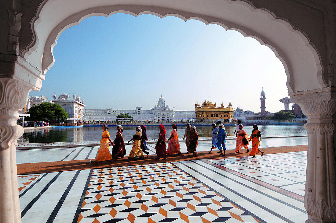  Goldener Tempel, Amritsar, Punjab, Indien, Asien 