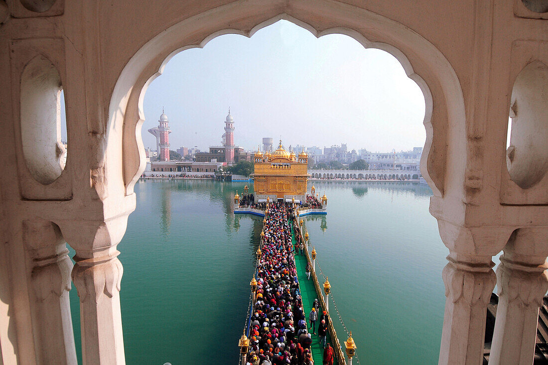  Goldener Tempel, Amritsar, Punjab, Indien, Asien 