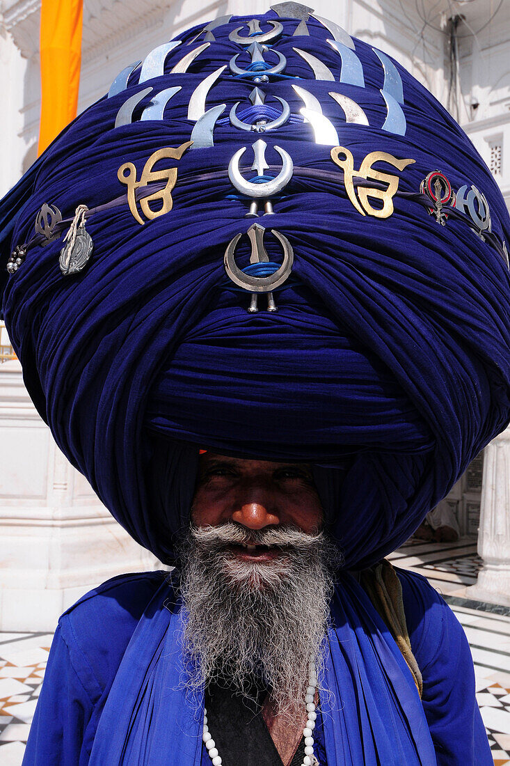  Nihang Sikh, Amritsar, Punjab, Indien, Asien 