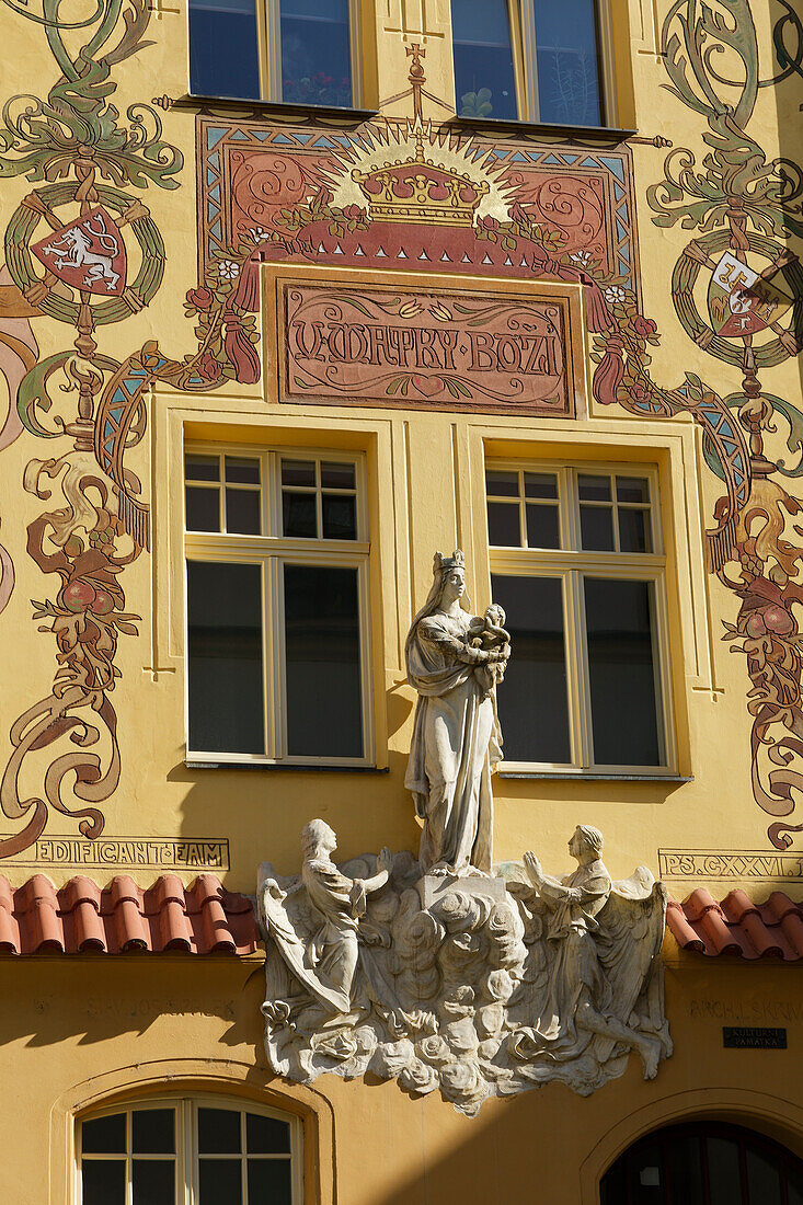 Detail facade, Pilsen, Czech Republic