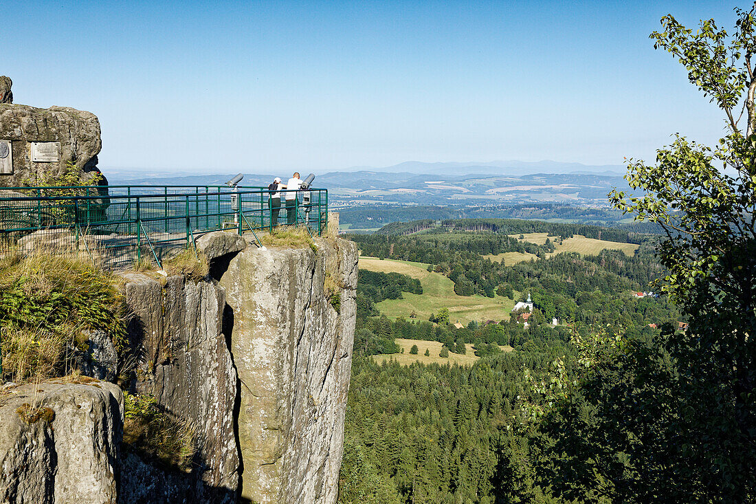  Goethes Aussichtspunkt, Großvaterstuhl, Große Heuscheuer, Gebirge, Szczelinicec Wielki, Gory Stolowe, Heuscheuergebirge, Karlow, Niederschlesien, Polen 