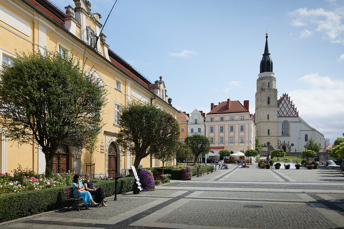 Market Square, Boleslawiec, Bunzlau, Lower Silesia, Poland