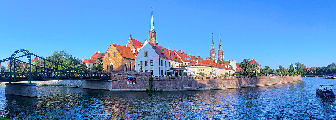 Cathedral Island, Cathedral of Saint John the Baptis, Collegiate Church of the Holy Cross and St. Bartholomew, Cathedral Island, Worclaw, Lower Silesia, Poland