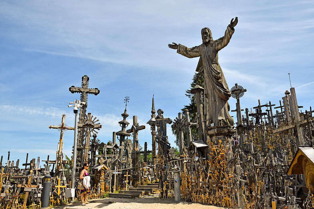 Hill of Crosses, near Siauliai, Lithuania, Europe