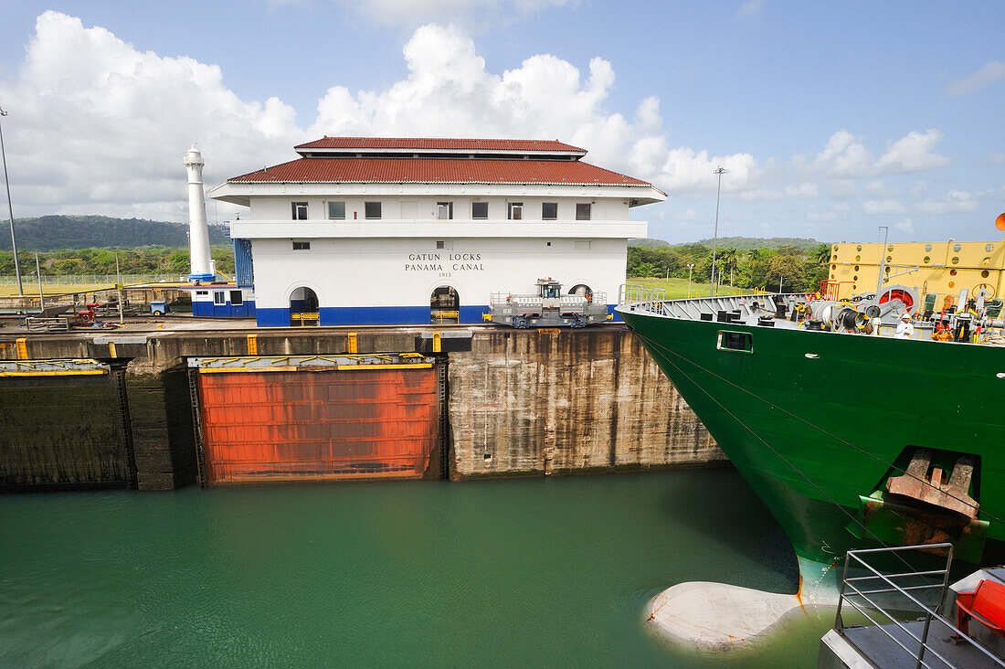 Gatun-Schleusen Panamakanal, Republik Panama, Mittelamerika