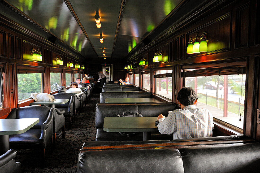 Panama Canal Railway that links the Atlantic Ocean, Colon, to the Pacific Ocean, Panama City,Republic of Panama,Central America