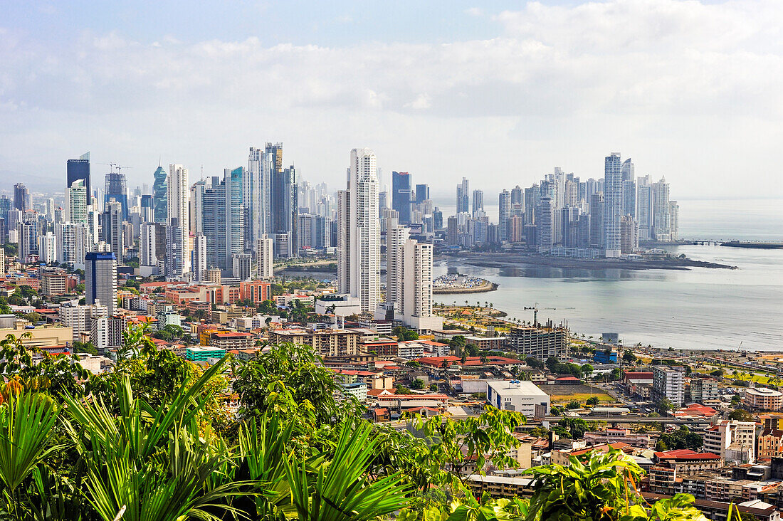 overview of Panama City from the top of Ancon Hill,,Republic of Panama,Central America