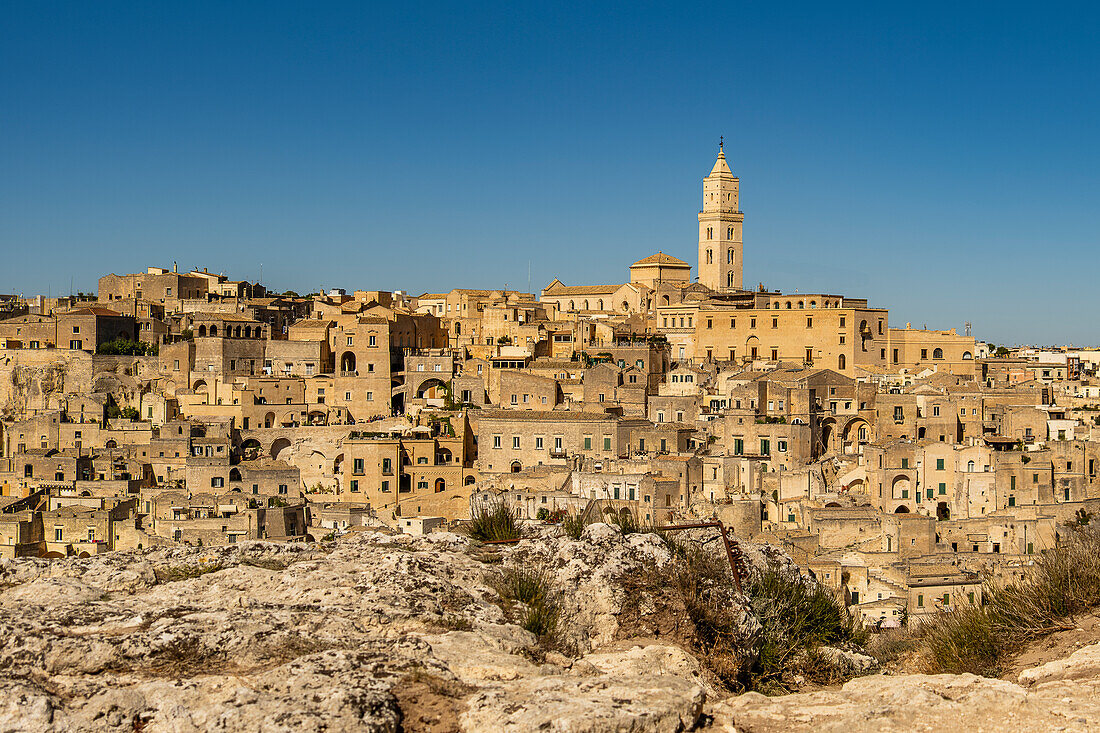 Alte Höhlenwohnung, Murgia Materana Park (Parco della Murgia Materana), Matera, Basilikata, Italien.