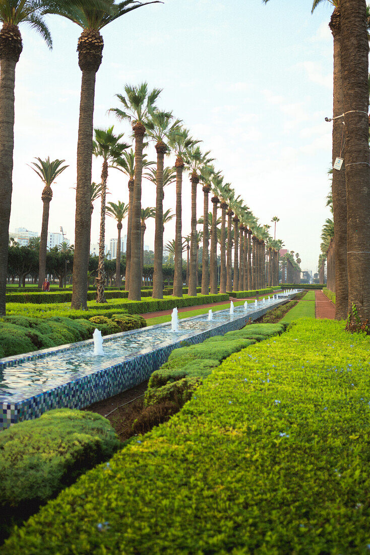  Arab Leaque Park in Casablanca, Morocco. 